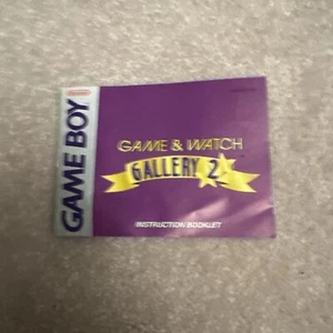 Game & Watch Gallery 2 (Gameboy Farbe, 1997) authentische Bedienungsanleitung nur - Bild 1 von 3