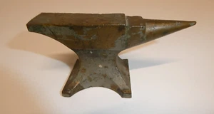 VTG Solid BRASS Small Mini 3 7/8" Anvil Gunsmith Jeweler Watchmaker Hardie Pitch - Picture 1 of 13