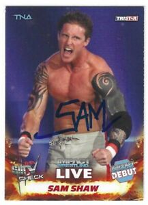 Sam Shaw Signed 2013 Tristar TNA Impact Debut Card #79 Dexter Lumis WWE NXT
