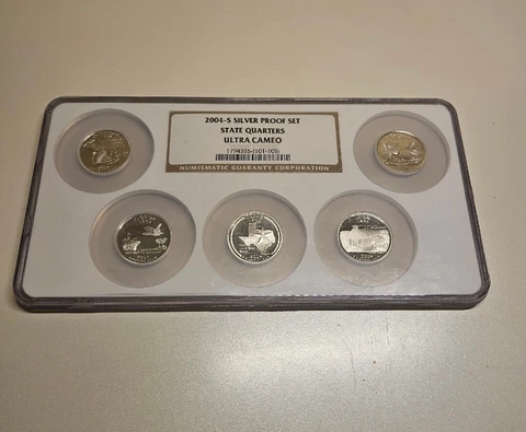 2004-S Silver  State Quarters Proof Set NGC Certified PROOF  Ultra Cameo Cover