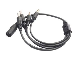 Cable divisor de 1 a 4 enchufe conector de CC adaptador de alimentación coletas CCTV cámara de seguridad - Imagen 1 de 1