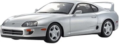 Kyosho KSR12006S samurai 1/12 Toyota Supra A80 Silver Diecast Miniature Car NEW - Image 1 of 4