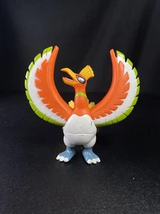 Vintage Ho-Oh Pokemon Posable weiche Vinyl-Figur 2005 Nintendo Bandai - Bild 1 von 6