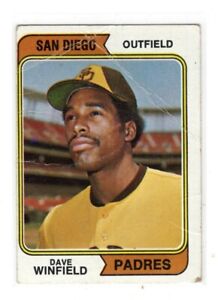 1974 Topps #456 Dave Winfield Rookie Card Poor Condition