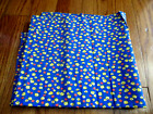 Vintage feed sack material ,  blue FLORAL    38 x 45