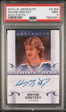 2014 Upper Deck Artifacts - Wayne Gretzky - Auto Facts #A-WG PSA 9