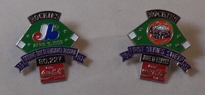 MLB Colorado Rockies vs Astros/Montreal Expos Pin Lot of (8) - Image 1 of 4
