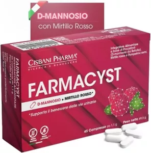 D-Mannosio, Mirtillo Rosso e Semi di Pompelmo Integratore Cistite 45 compresse - Foto 1 di 6