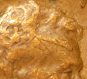 1953 D Lincoln Cent Has An Overstrike On Head. Free Shipping.  - Picture 1 of 6