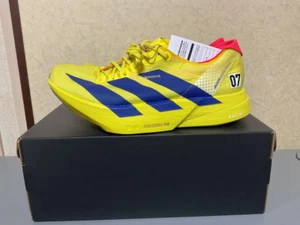 Adidas Adizero Adios Pro 4 Azufre Puro Lúcido Azul Rojo JR6373 US13/UK 12.5/31 - Imagen 1 de 18