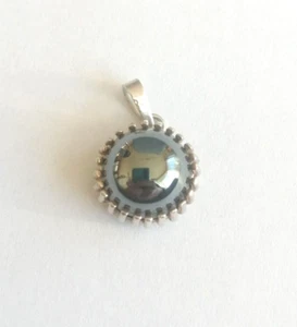Anhänger mit Hämatit Silber 835 antik (3211) - Bild 1 von 3
