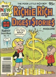 Vintage 1981 Richie Rich Digest Stories Magazine Harvey World #11 - Picture 1 of 2