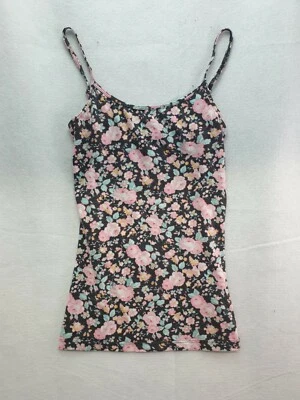 Camiseta sin mangas Nollie para mujer con patrón floral multicolor mezcla de algodón talla pequeña Foto 1 de 4