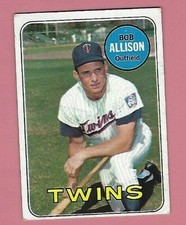              1969 TOPPS BOB ALLISON BASEBALL CARD #30   FREE SHIPPING