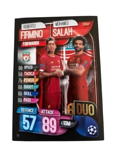 Topps Match Attax UEFA Champions League 2019/20 Trading Cards Salah Firmino LFC - Bild 1 von 2