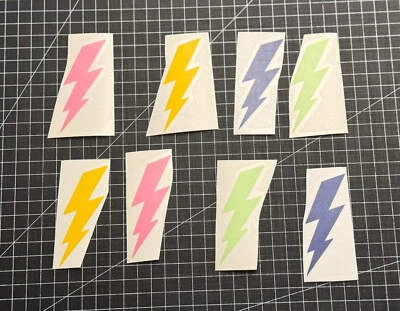 BEEEECREATION.DE 2x Aufkleber / Sticker - Blitz - Gr. M - Auto / Motorrad / MTB