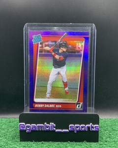 Bobby Dalbec 2021 Panini Donruss Holo Purple Rated Rookie RC #48 Red Sox