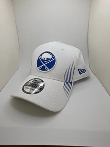 Buffalo Sabres New Era 39Thirty Flex Fit Hat White L/XL NHL Hockey Cap - Picture 1 of 5