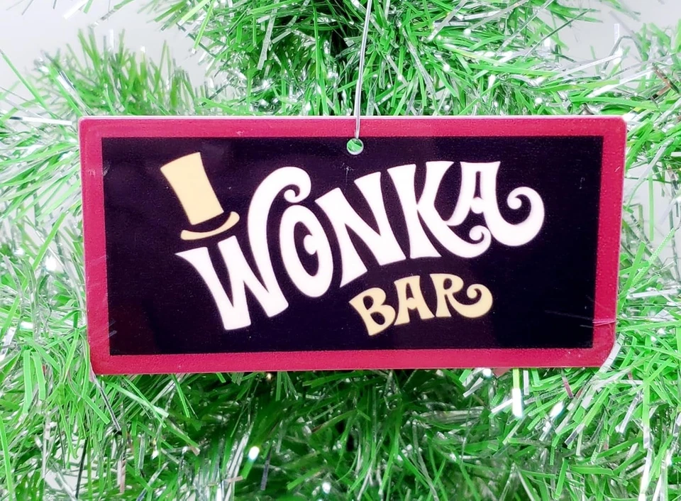 Wonka Bar Charlie and the Chocolate Factory Resin Ornament