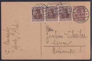 75840) Jeßnitz (Anhalt) sello de letra pequeña 1921 en postal a Dessau - Imagen 1 de 2