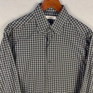 Camicia Ermenegildo Zegna uomo verde medio a quadri manica lunga cotone Made in Italy - Foto 1 di 7