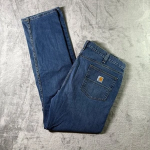 Carhartt Relaxed Fit Rugged Flex Jeans 38x34 Herren Blau Denim Straight Leg 14806 - Bild 1 von 12