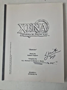Xena The Princess Warrior 'Destiny' Signed Script Steven L Sears - Picture 1 of 7
