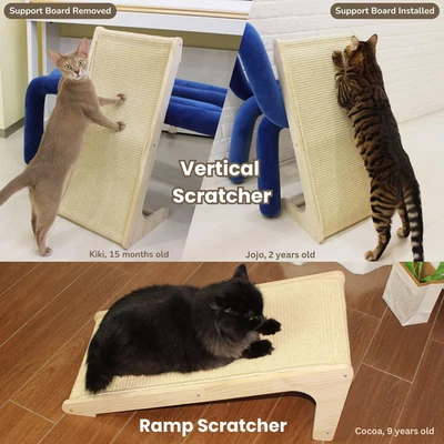 Cat Scratcher for Indoor Cats Ramp Cat Scratcher with Catnip Sisal Scratching - Image 1 of 4