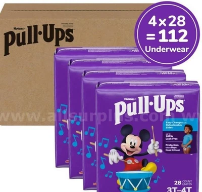 Pull-Ups Boys' Potty Training Pants, Size 3T-4T Training Underwear (32-40 lbs... - Image 1 of 3