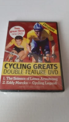 CYCLING GREATS DOUBLE FEATURE DVD (DVD) NEW - Image 1 of 4