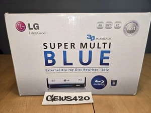 Rewriter Blu-ray externe LG Super Multi bleu eSATA/USB 2.0 #BE12LU30 - Neuf - Photo 1/7