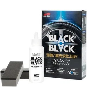 Reifendressing SOFT99 Black Black Tire Coating 110 ml inkl. Applicatoren - Bild 1 von 5