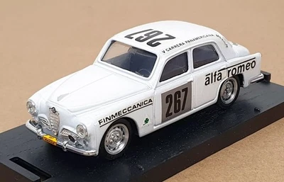 Brumm 1/43 Scale R145 Alfa Romeo 1900 #267 Rally Panamerica Mexico 1954 - White - Image 1 of 4