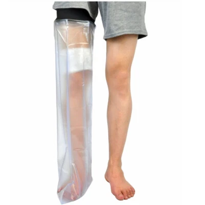 Full Leg Cast Protector Shower Waterproof Shower Boot Cover Cast Ankle Wound - Image 1 of 4