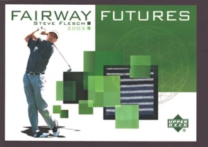 STEVE FLESCH 2003 UD UPPER DECK FAIRWAY FUTURES GOLF SHIRT JERSEY PATCH SP $12 - Picture 1 of 1