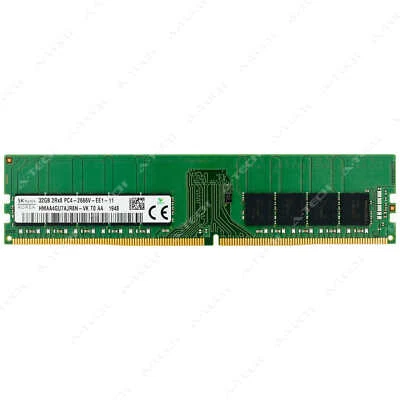 Hynix 32GB DDR4 2666MHz PC4-21300 ECC UDIMM Server Memory RAM (HMAA4GU7AJR8N-VK) - Image 1 of 2