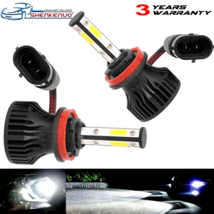 2x H11 H8 H9 LED Combo Headlight Bulbs High Low Beam Kit 6000K Xenon Super White - Picture 1 of 12