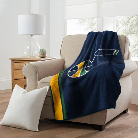 Northwest NBA Utah Jazz Sherpa Throw Blanket Cover