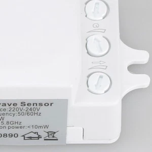 5.8GHz Microwave Radars Motion Sensors Switches for Lighting Adjustable 220V - Zdjęcie 1 z 8