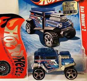 Hot Wheels Race World Desert '10 Blue Bad Mudder 2 Toy Car 190/240 - (Factory Se - Picture 1 of 2