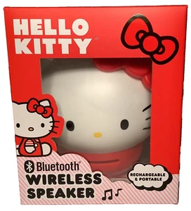 Hello Kitty Bluetooth Wireless Speaker by Sanrio-Red Portable & rechargeable NIB - Picture 1 of 6