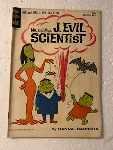 MR. AND MRS. J. EVIL SCIENTIST #1 F GOLD KEY SILVER AGE COMICS 1963 - Picture 1 of 3