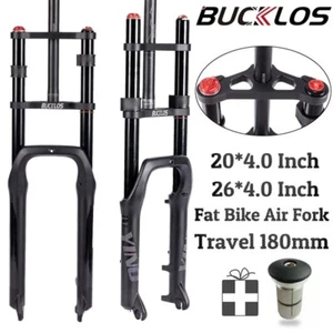 Snow Fat Fork 20/26*4.0 Inch Air Suspension Fork Travel 180mm Double Shoulder - Picture 1 of 22