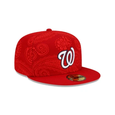 Washington Nationals "Paisley Swirl" NEW ERA 59FIFTY Hat New SOLD OUT Rare 7 3/8 - Image 1 of 4