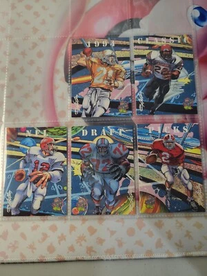 Tarjetas de ilustración clásicas de la NFL Draft Picks 1994 1-5 Foto 1 de 2