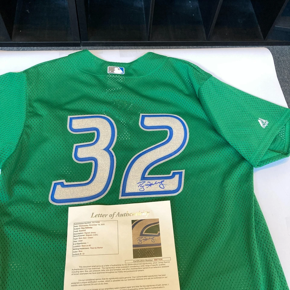 Roy Halladay Signed Authentic Game Model Toronto Blue Jays Jersey JSA COA - Image 1 of 4