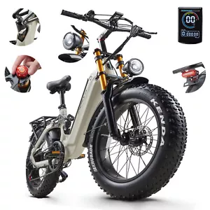 20 Zoll E Mountainbike 48V 20AH Fat Tyre eBike Vollfederung Elektrofahrrad - Bild 1 von 24