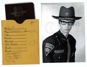 1975 VINTAGE SHERIFF POLICE OFFICER PHOTOGRAPH NEGATIVE COLLECTION / BADGE LAW - Picture 1 of 19