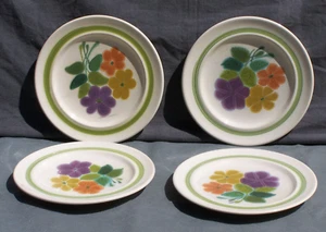 Vintage Set Of 4 Franciscan Floral Earthenware 8 1/2" Salad Plates - Picture 1 of 9