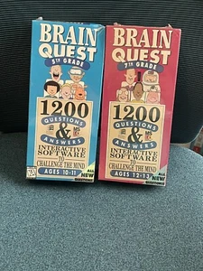 Lot Of 2 BRAIN QUEST CHALLENGE THE MIND 5TH GRADE DECK ONE & TWO 1500 QUESTIONS - Picture 1 of 5